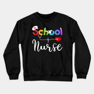 School Nurse Gift Registered Nurse Back To School Nursing Crewneck Sweatshirt